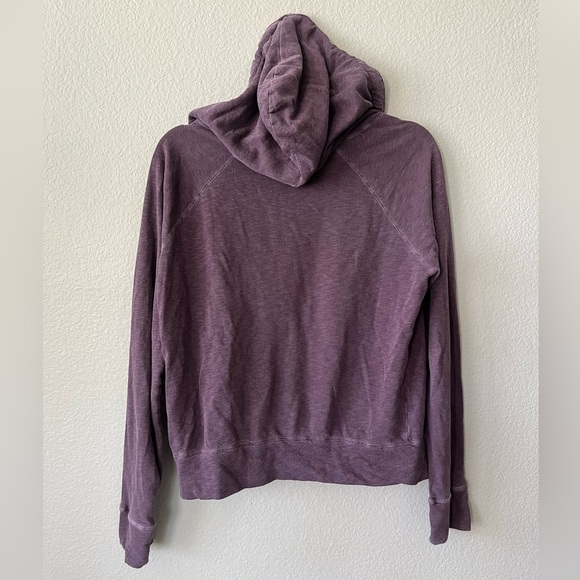 James Perse Vintage 100% Cotton Terry Purple Hoodie Women's Size S - Picture 3 of 16